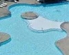 close-up view of the pool and the resort complex, pet friendly vacation home for rent in myrtle beach